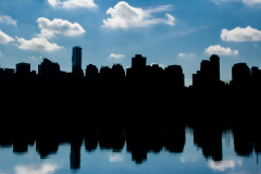 Downtown Vancouver Skyline Silhouette